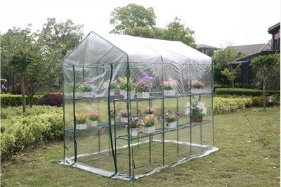 Loop in PVC Greenhouse voor hobbyisten